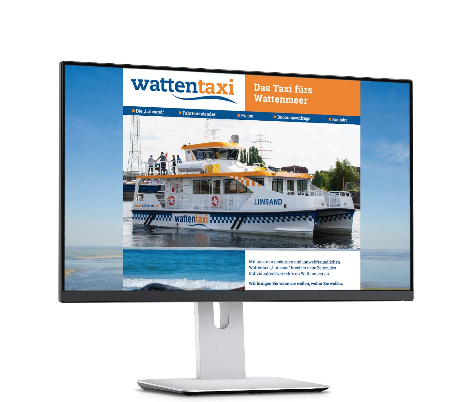 Website des Wattentaxis